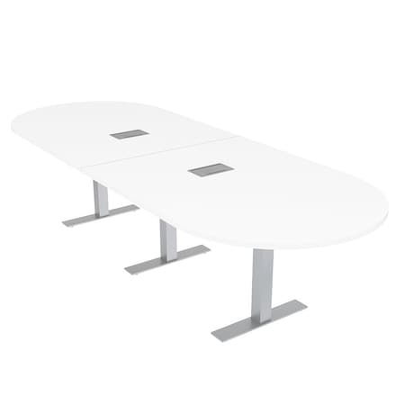Skutchi Designs 45 in W, 120 in L, 29 in H, Engineered Wood Top, White HAR-RAC-46x119-T-ELEC-XD09